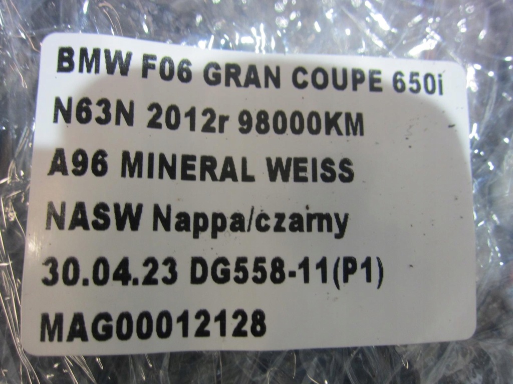 фото №11, Bmw 6 f06 gran coupe жгут багажника лампы задний левый задняя 9326207