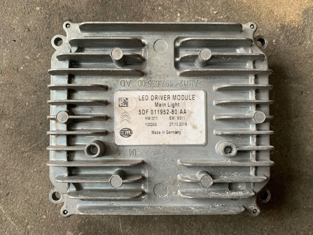 фото №1, Citroen c5 aircross модуль перетворювач led 5df011952-80