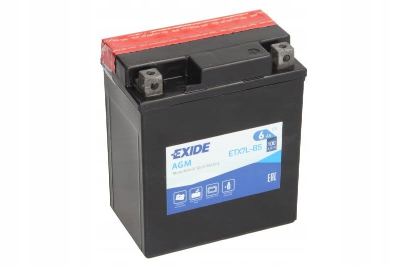 фото №2, Аккумулятор exide 6ah ytx7l-bs 100a konin