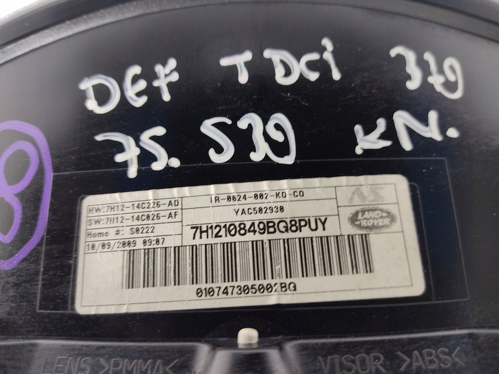 фото №9, Счетчик land rover defender 2.2 2.4 tdci 7h1210849bg 7h12-10849-bg 2007-14