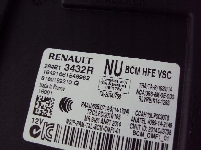 фото №3, Модуль bcm renault kadjar 1.6 dci 16r