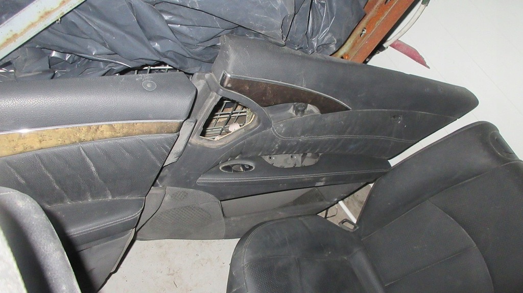 фото №13, Mercedes w211 сидіння сидіння оббивка шкіра czarna kombi