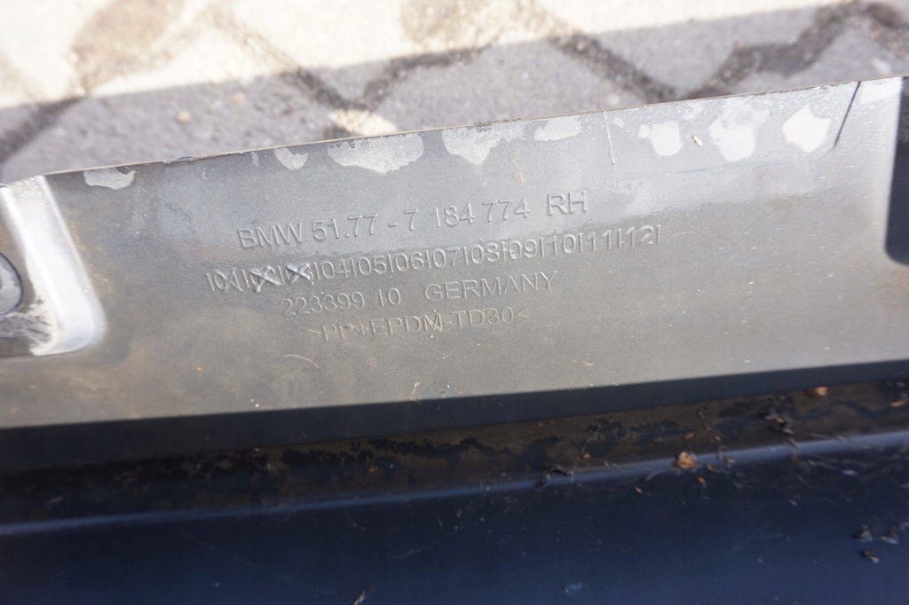 фото №4, Молдинг порог правая bmw 5 f10 f11 7184774