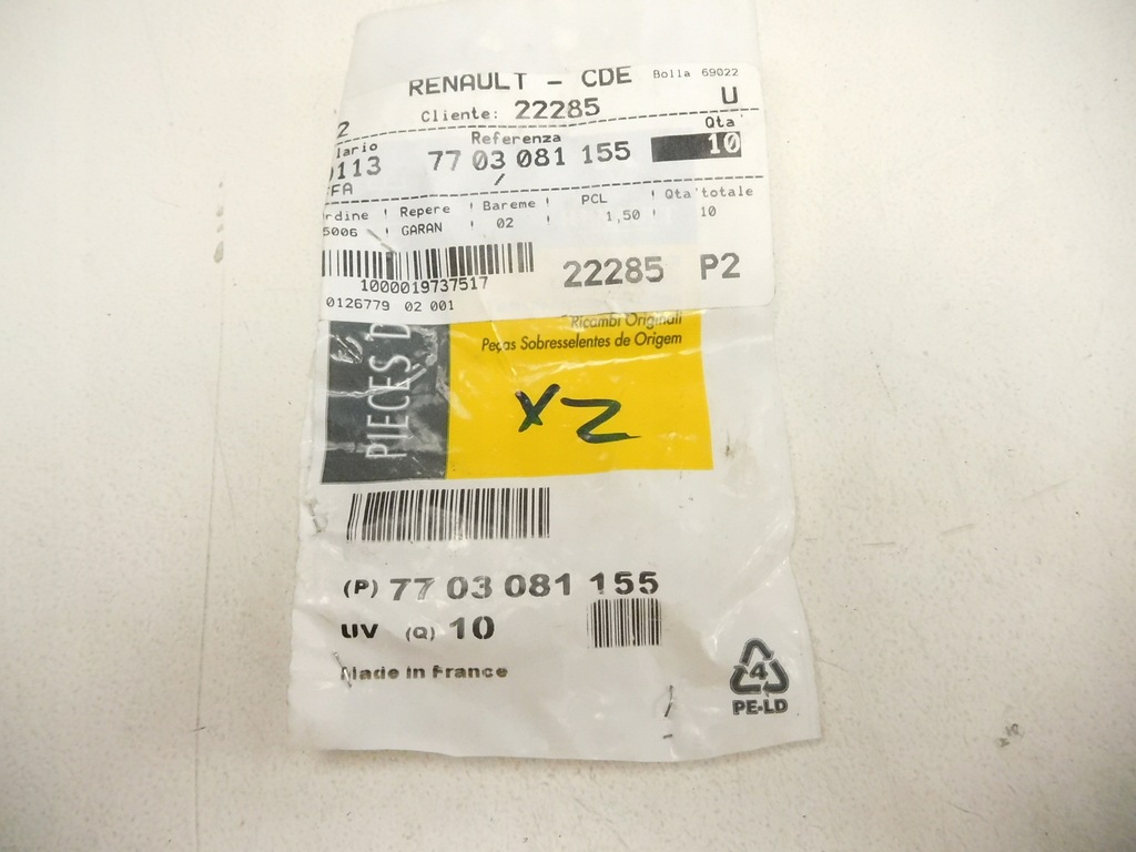 фото №8, Клипса трубка климат. renault kangoo 7703081155 x1