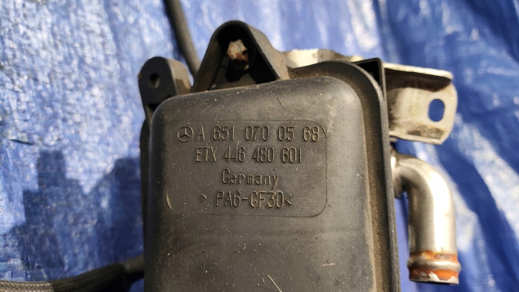 фото №10, Клапан egr kompletny радиатор датчик шланг mercedes w212 2.2 cdi om651