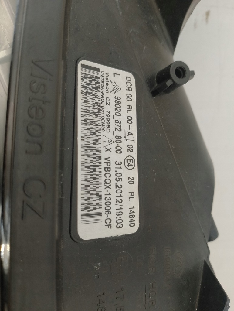 фото №12, Citroen ds5 лампы перед левая правая комплект ксенон led 9802087280 9802087180