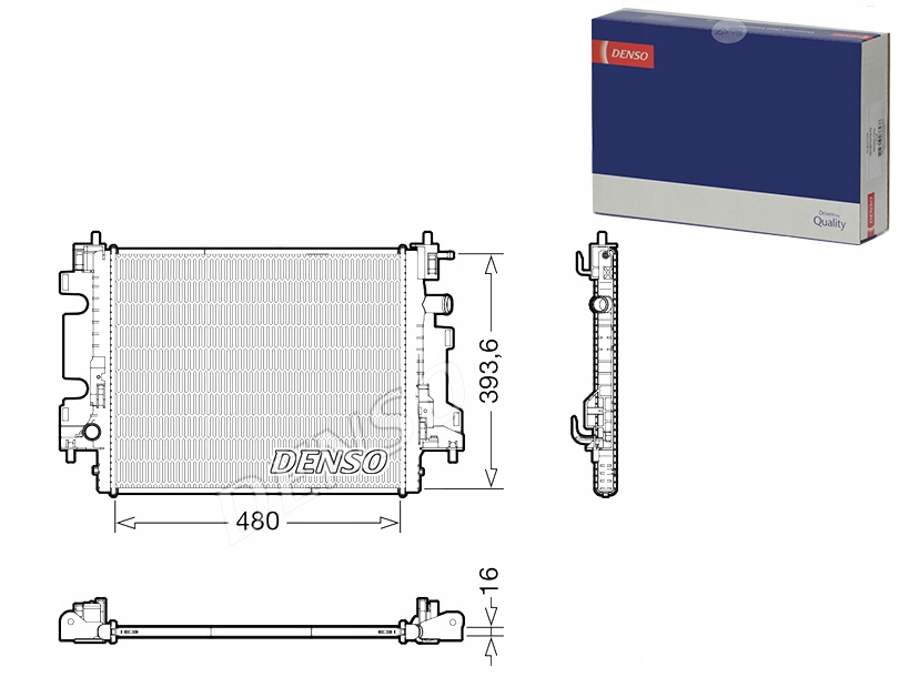 Купити Радіатор двигуна води renault twingo 3 smart forfour fortwo 0.9