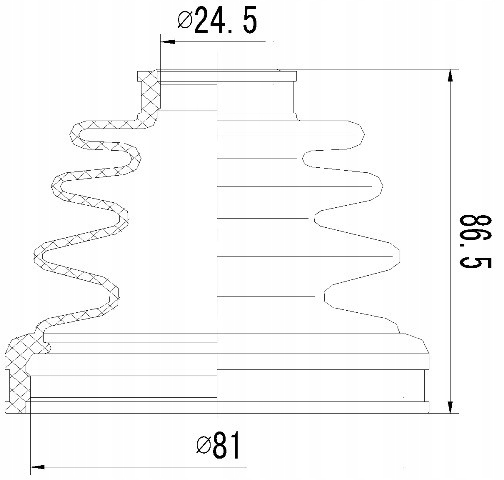фото №1, Захист шарнір зовнішнього npz-ft-008