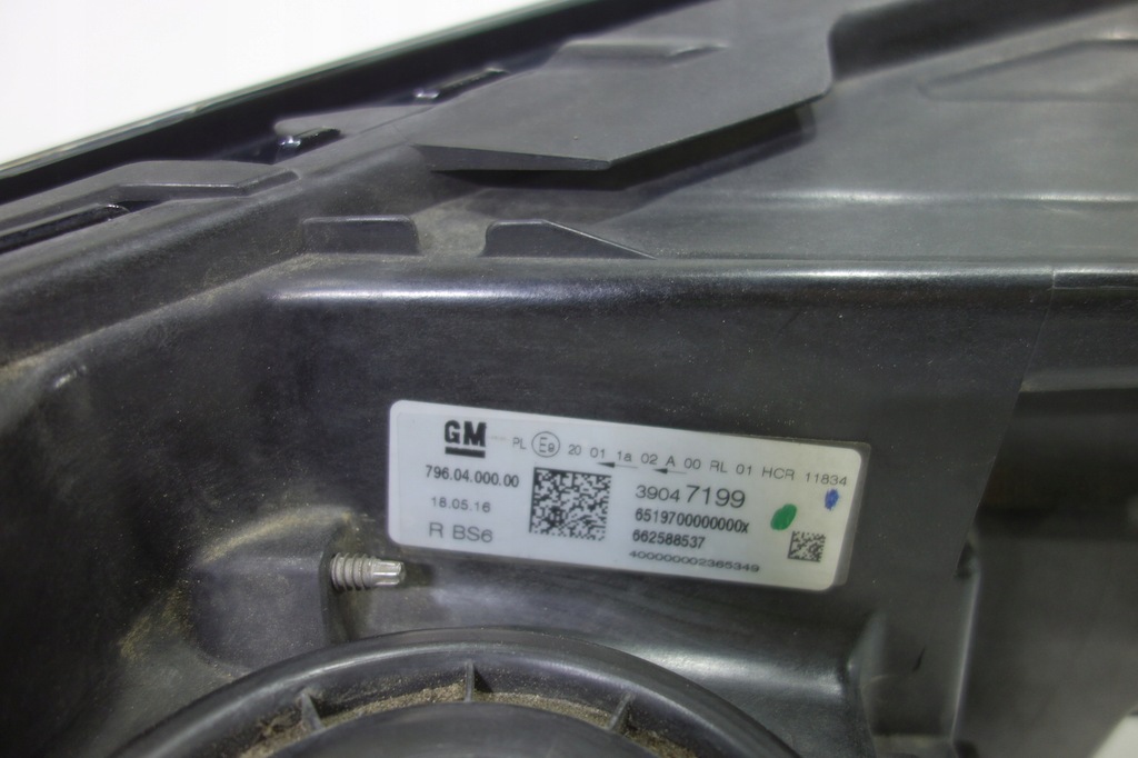 фото №7, Лампа перед права opel astra k v 39047199 лінза з led