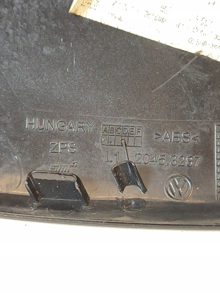 Volkswagen golf vii корпус захист дзеркало ліва сторона 20453287 Недорого