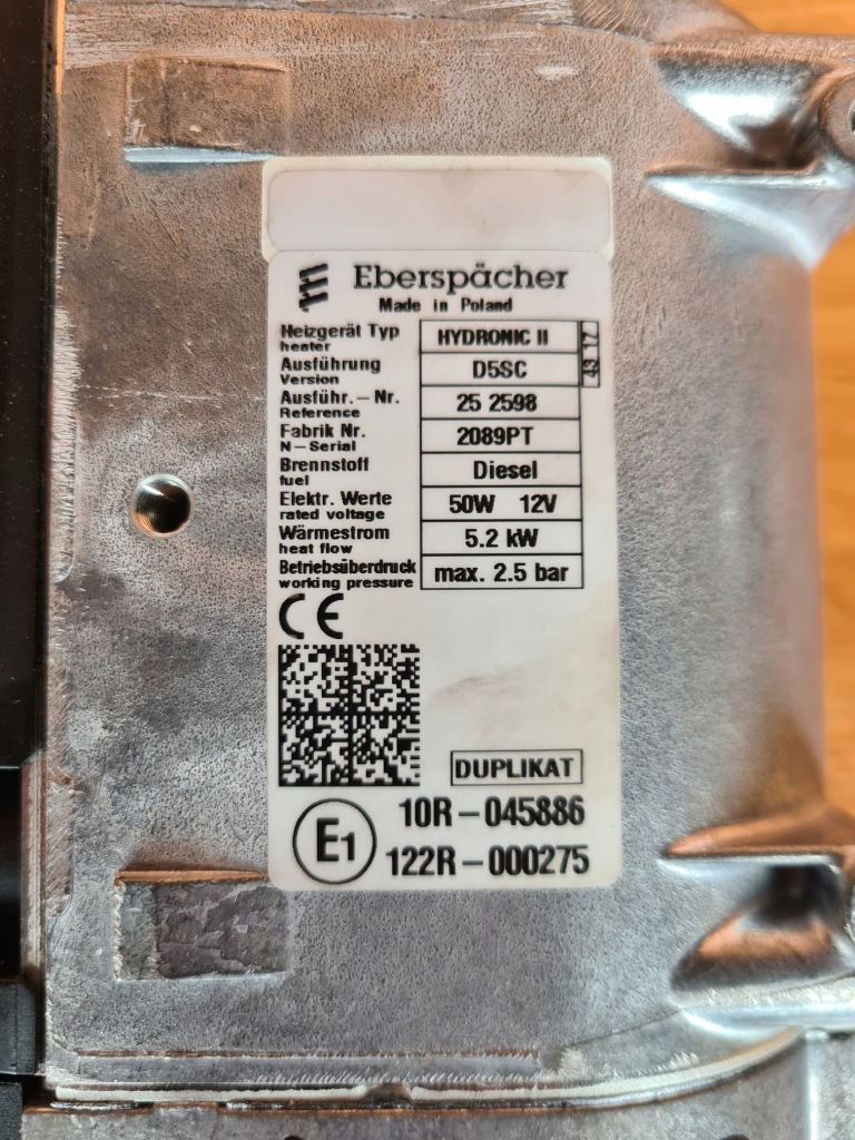 фото №9, Webasto универсальные набор do dołożenia d5sc дизель новый!