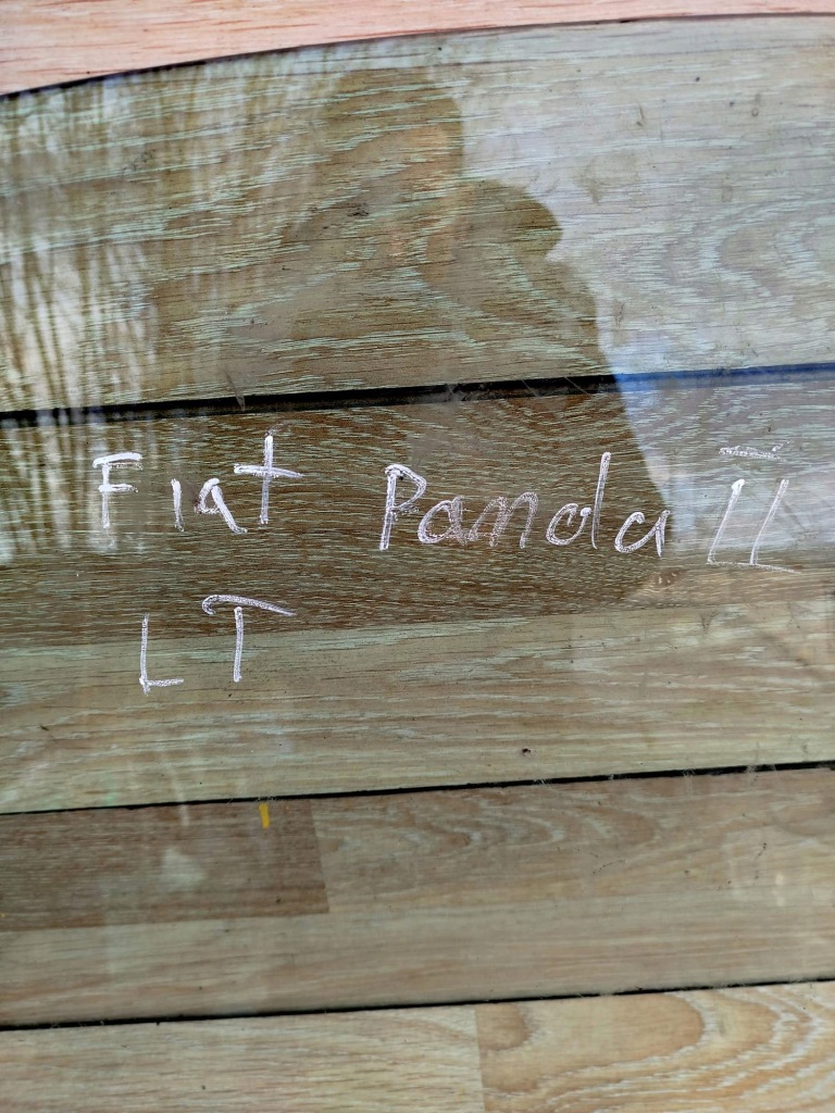 фото №2, Стекло боковая дверь левый задняя fiat panda ii