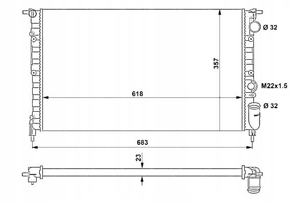 Купити Nrf радіатор renault 21 espace 86-96 nrf