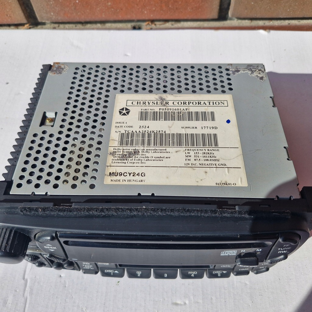 фото №3, Chrysler pt cruiser 00- радио cd p05091601af