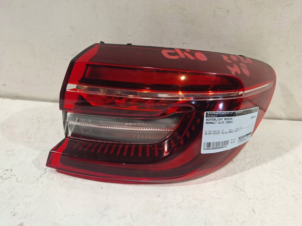 фото №1, Лампа задняя правая led 265504885r renault clio v 19-