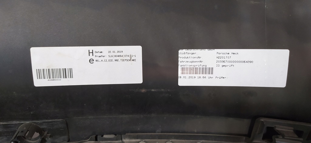 фото №10, Бампер задня porsche carrera 911 992 992807983a