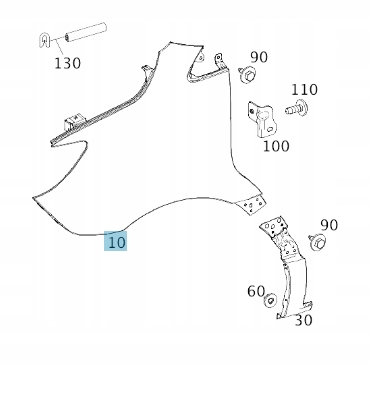 фото №1, Оригинальный крыло pr. mercedes sprinter 910
