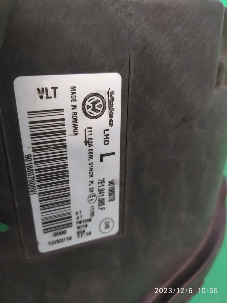 фото №15, Лампа левый перед vw t6 7e1941005 transporter caravella