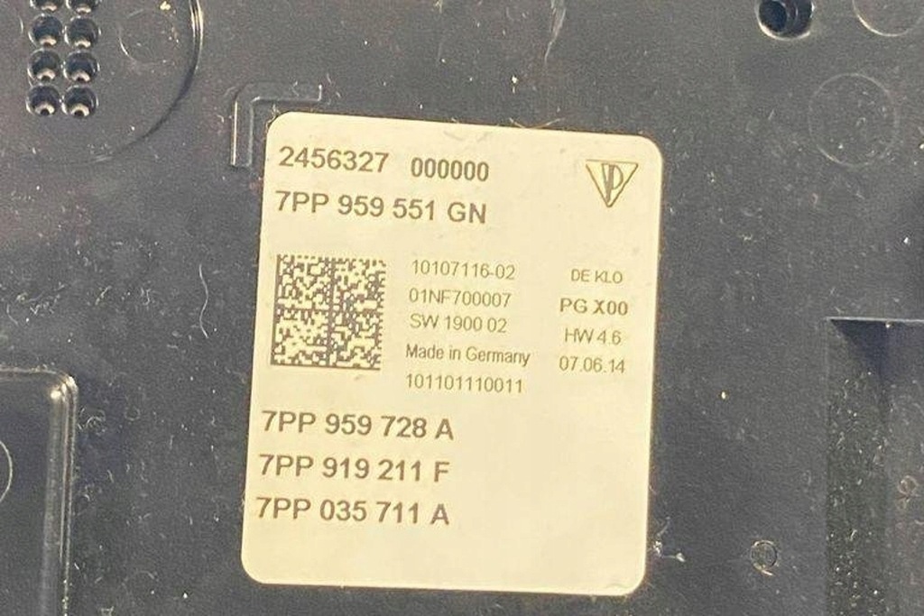 фото №12, Освещение внутреннее porsche cayenne 92a 7pp959551gn 3.6l бензиновый