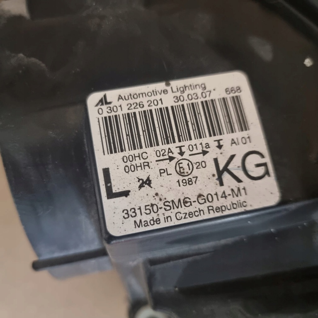 фото №10, Лампа ліва передня honda civic viii ufo 0301226201