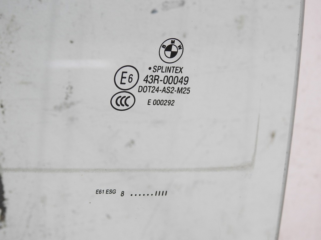 фото №8, Стекло дверь правый задняя bmw e61 lift