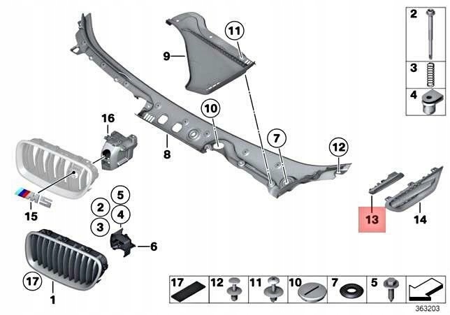 фото №6, Накладка панель боковой перед левый bmw 5 f10 f11 оригинальный 51137336647