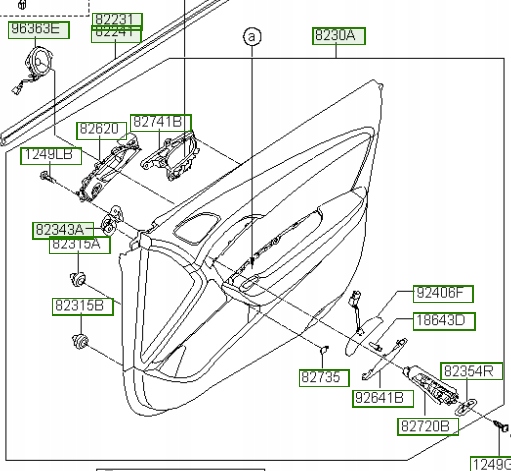 фото №1, 823083z561vgr обивка оригинал оригинальный номер hyundai i40
