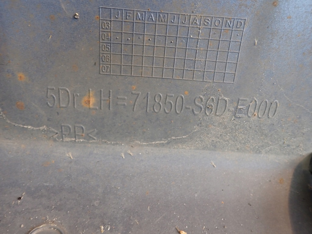 фото №4, Honda civic vii 5d порог левый накладка порог b512m