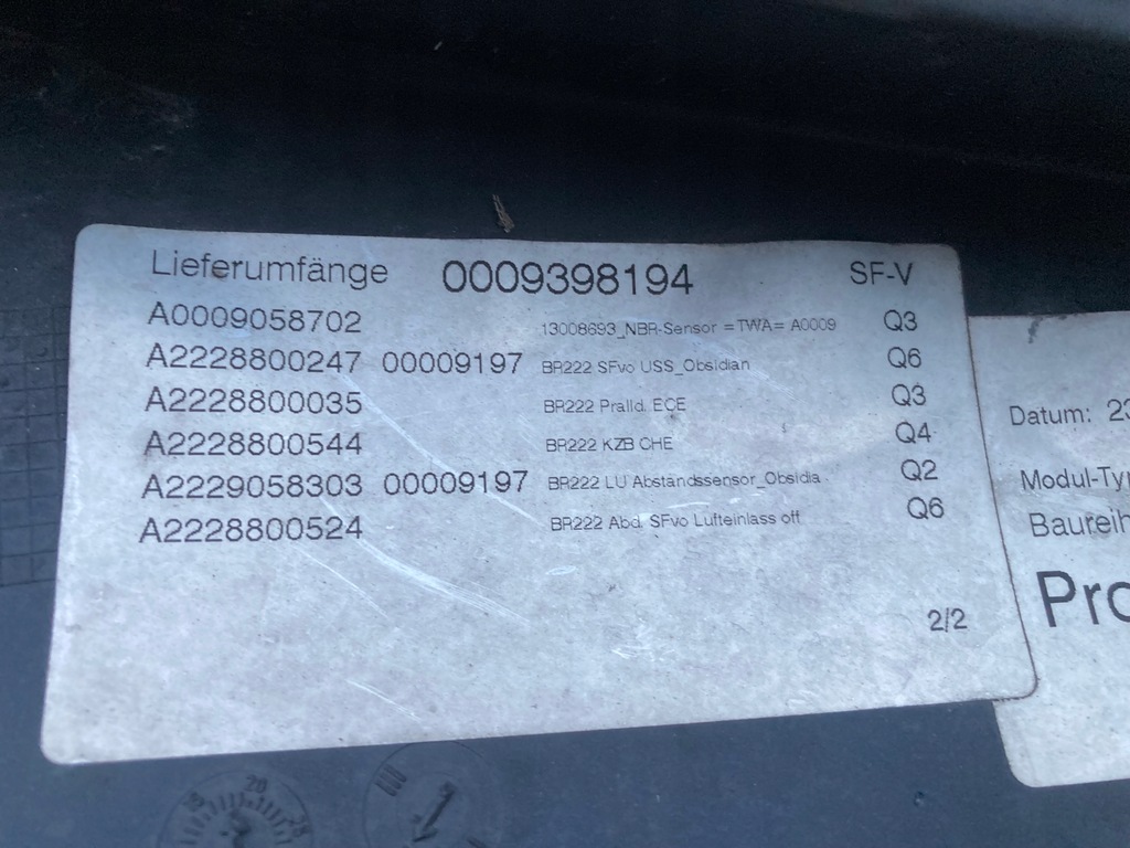 фото №13, Бампер mercedes w222 s-kla a2228800147 цвет 9197