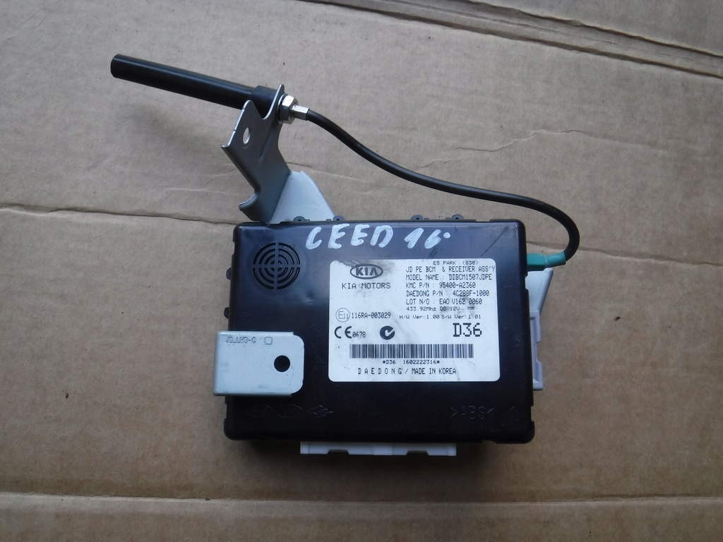 фото №1, Модуль блок керування bcm kia ceed ii 95400-a2360