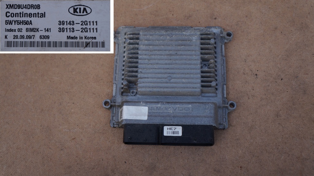 фото №1, Kia sorento бортовой компьютер 39143-2g111 39113-2g111