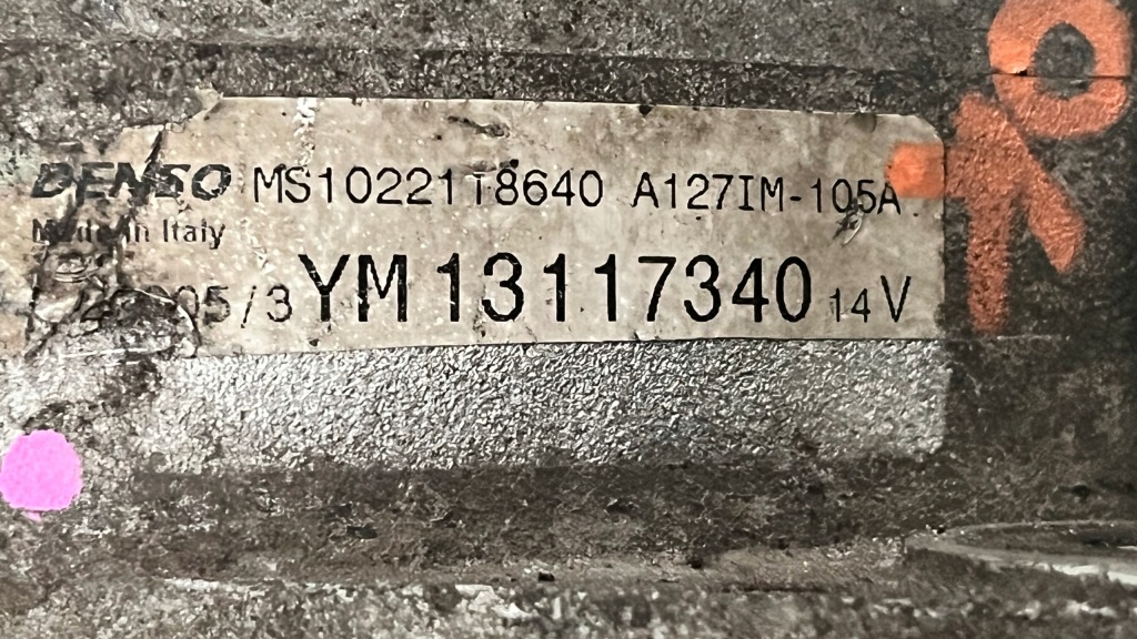 Opel astra h zafira b 1.9 cdti генератор 13117340 Оригінал