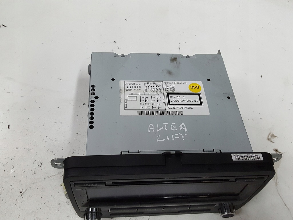 фото №2, Seat altea lift 09-15r радіо cd радіопрогравач