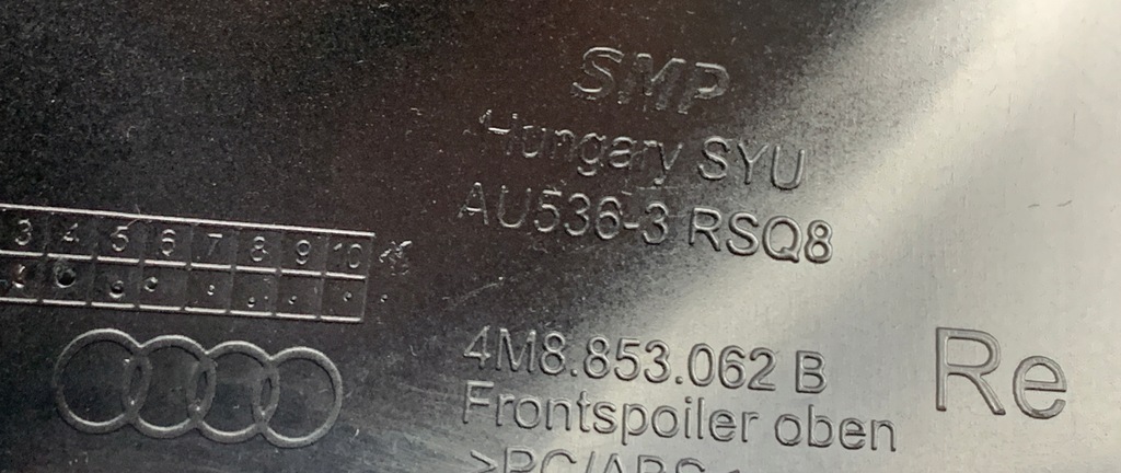 фото №13, Audi rsq8 спойлер молдинг бампера правая перед