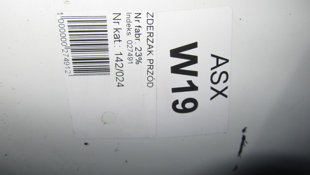 фото №9, Mitsubishi asx бампер перед w19 10-12 24