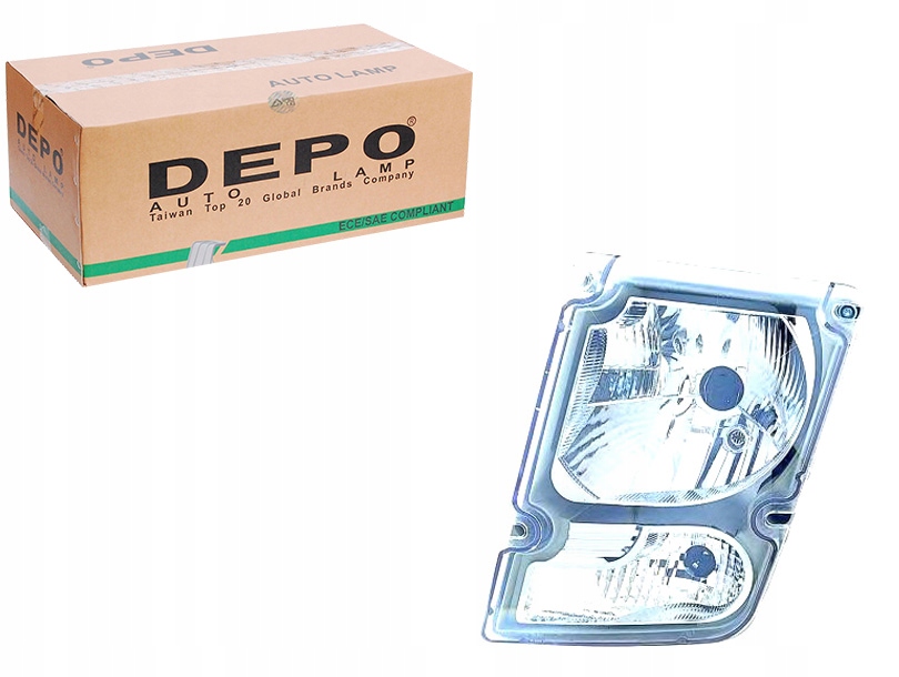 фото №1, Фара volvo fe / fl 06- h4 левый белый поворотник