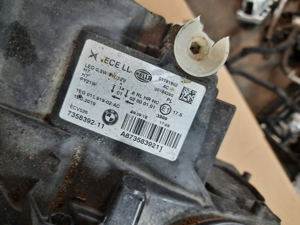 фото №9, Bmw 1 f20 f21 1.5t lift 18r. лампа правая комплектная