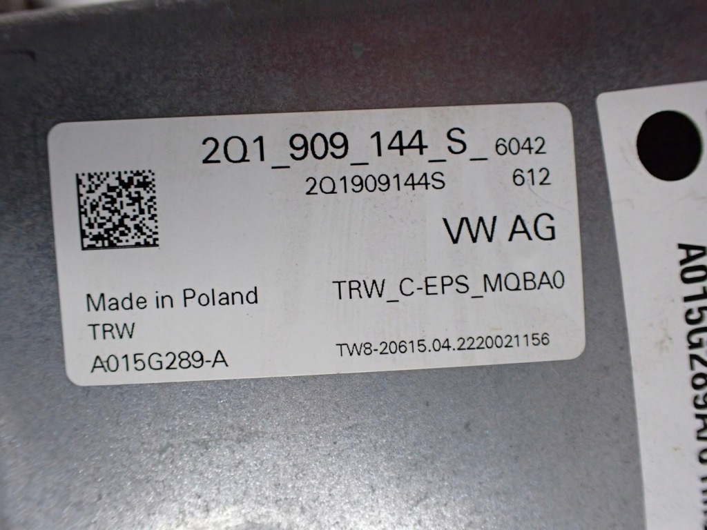Усилитель электрический европа 2q1423510be 2q1909144s vw taigo 22r с Разборки
