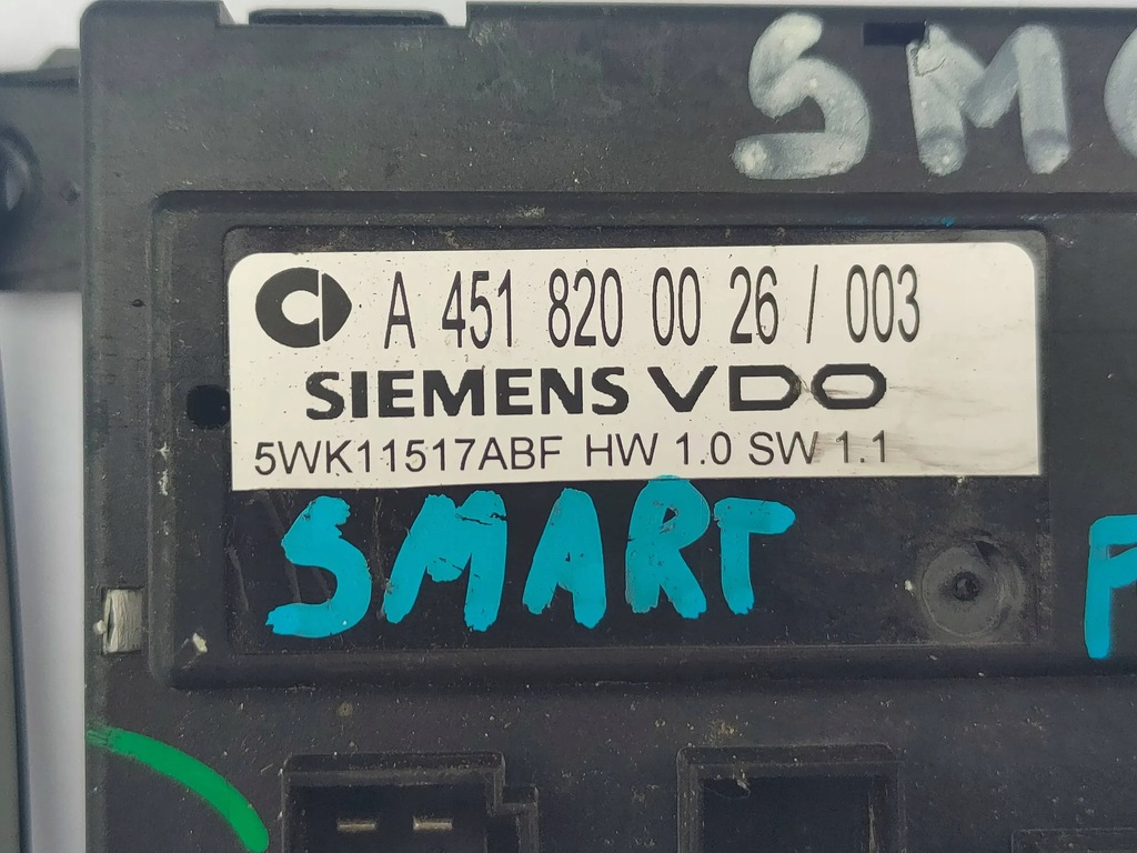 фото №3, Smart fortwo ii модуль блок управления a4518200026