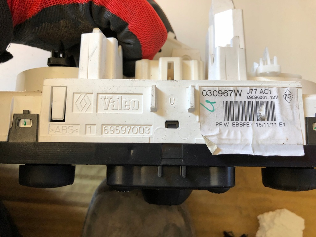 фото №3, Панель обдув кондиціонера renault clio iii modus