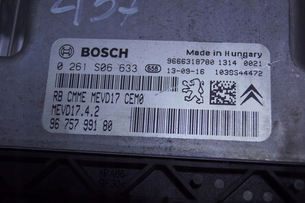 фото №9, Блок управления двигателя peugeot rcz 1.6 thp 9675799180