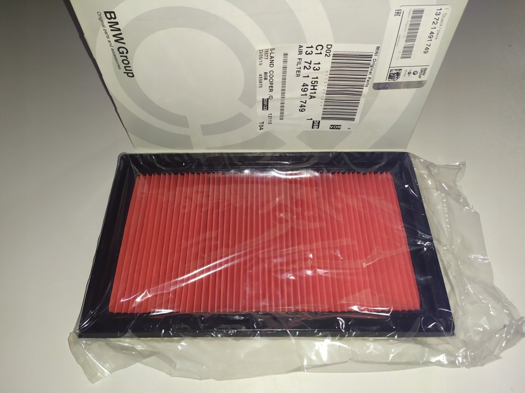 Купить Вкладыш фильтра воздуха mini r52 r53