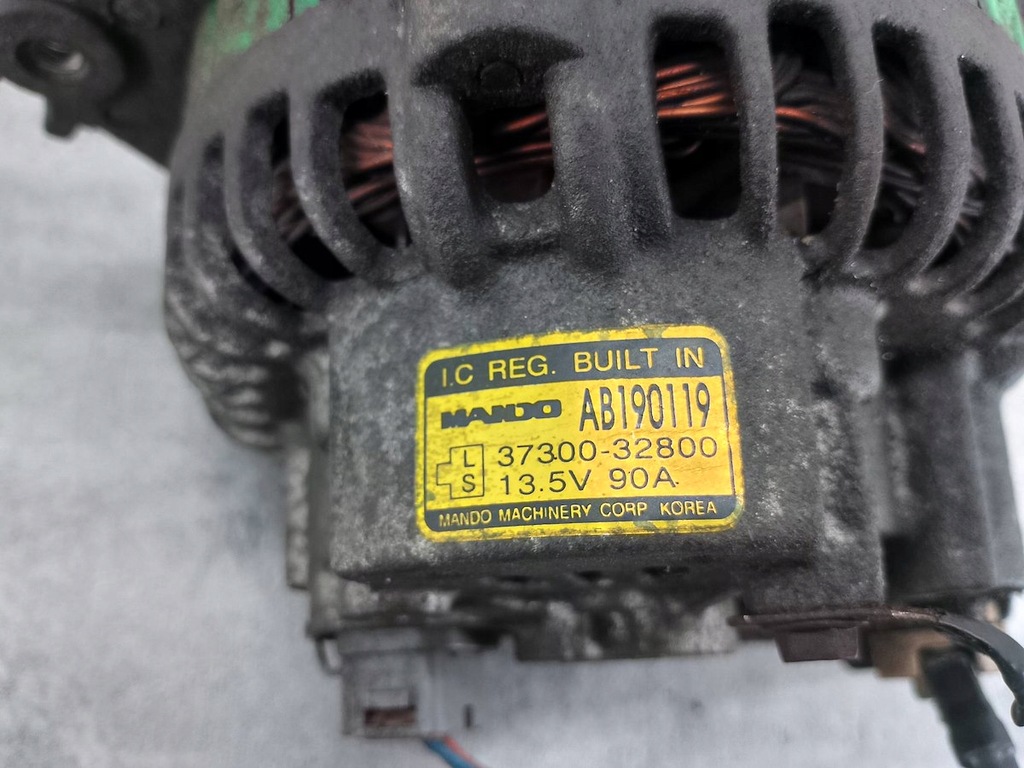 фото №7, Генератор kia joice 37300-32800 ab190119 2.0 16v