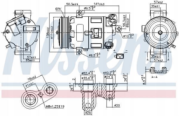 фото №12, Nissens компрессор кондиционера fiat bravo ii doblo doblo cargo grande