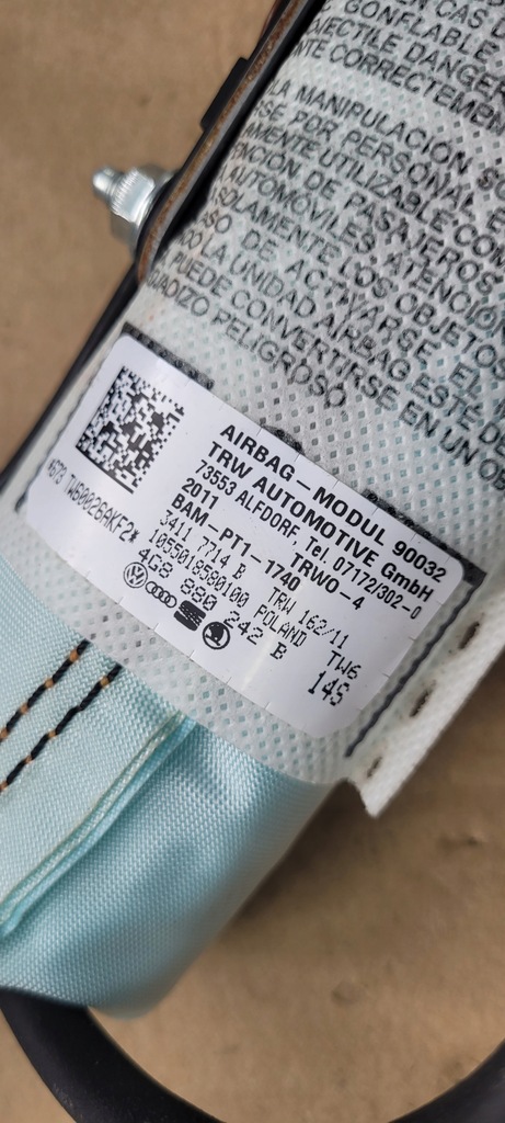 фото №5, A6 c7 4g подушка сиденье подушка безопасности правая 4g8880242b a7 4g