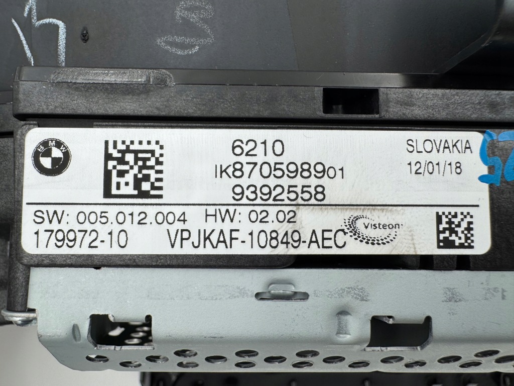 фото №10, Bmw g01 x3 g02 x4 g30 счетчик приборная панель hud head up 9392558