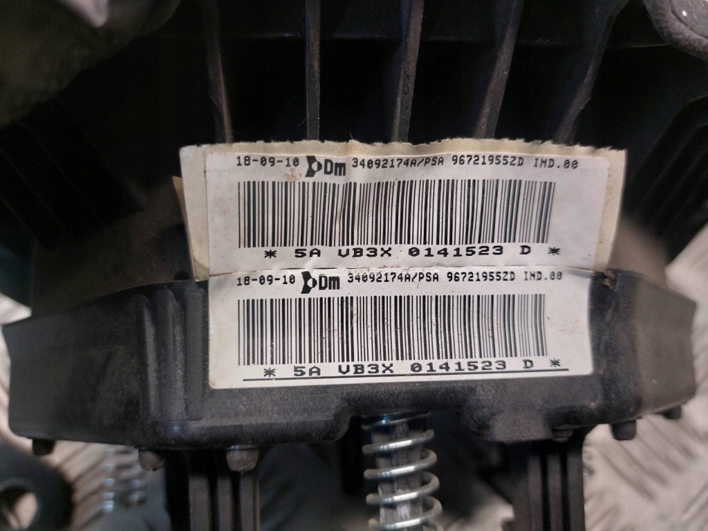 фото №11, Набор подушка безопасности postrzałowy citroen berlingo ii 96721955zd 96721949nj