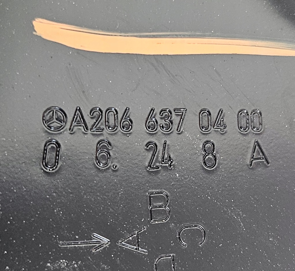 фото №8, Mercedes c-klasa w206 sedan крыло обшивка правая сторона