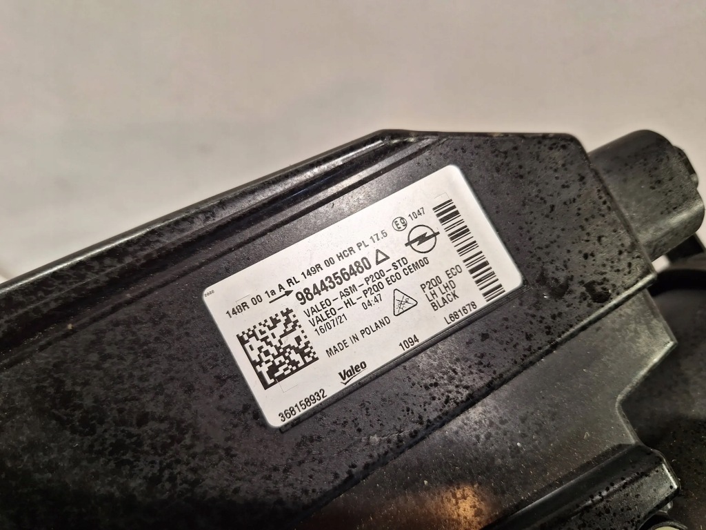 фото №9, Лампа перед ліва nowa valeo full led 9844356480 opel mokka b 20-
