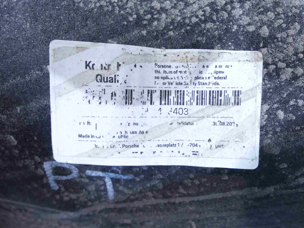 фото №7, Підкрилок задня праве porsche panamera i 970 09-16